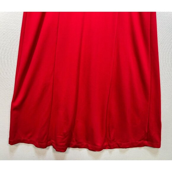 J. Jill Womens Simple Elegance Fit & Flare Knit Midi Dress Small Red - Picture 12 of 12